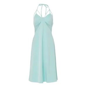 Samantha Sipos Butterfly Halter Neck Slip Dress Mint Pastel Green Size Small